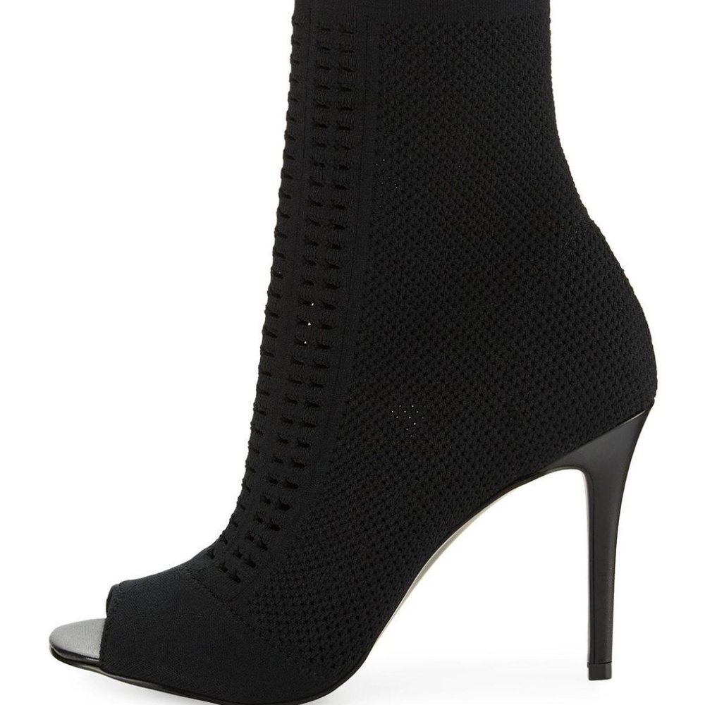Peep toe sock bootie new